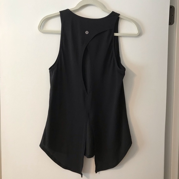 Lululemon Open Up Tank - Black - Size 6 - Picture 2 of 4